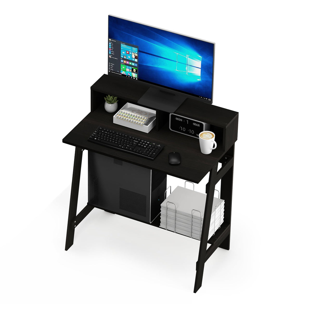 Furinno Simplistic 31-Inch Compact Computer Desk, Black Espresso