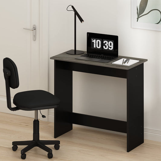 Furinno Simplistic 31-Inch Compact Computer Desk, Grey Oak