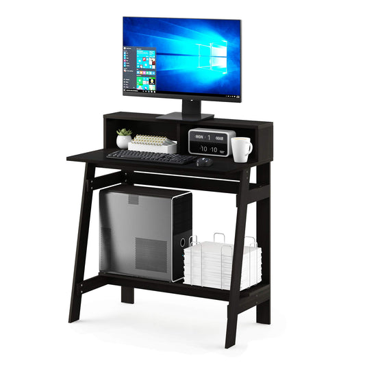 Furinno Simplistic 31-Inch Compact Computer Desk, Black Espresso